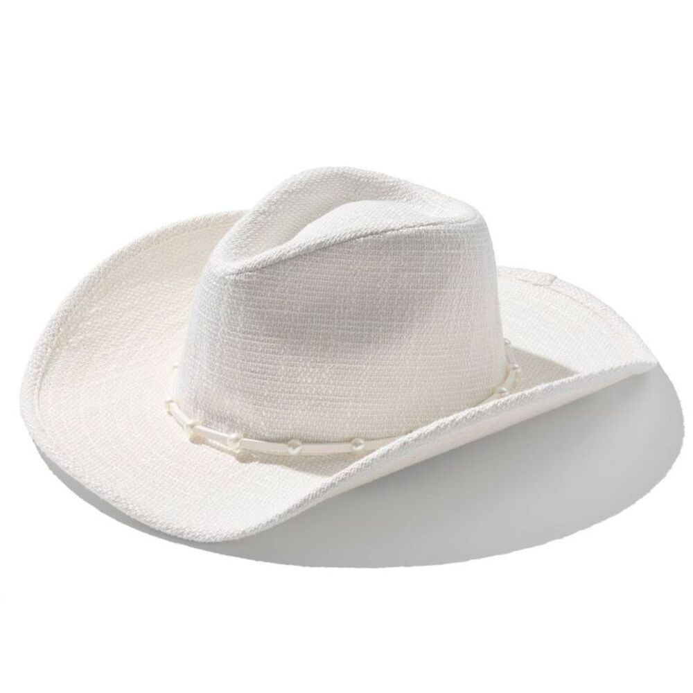Sawyer Cowboy Hat - Ivory: Tweed Midweight Comfort Elastic One Size Fits Most